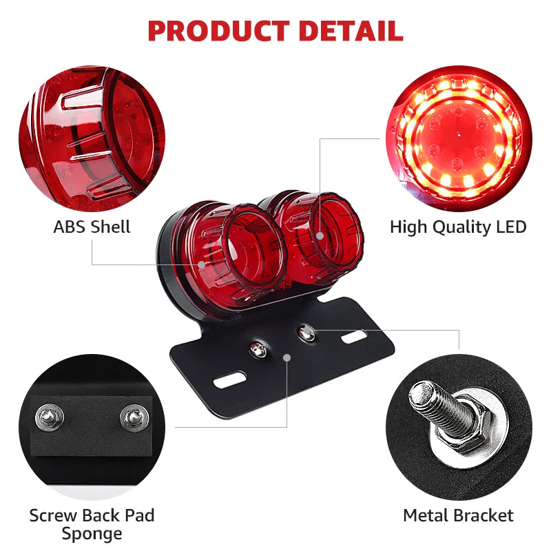 Afterburner style tail light with integrated indicators