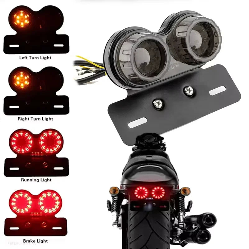 Afterburner style tail light with integrated indicators