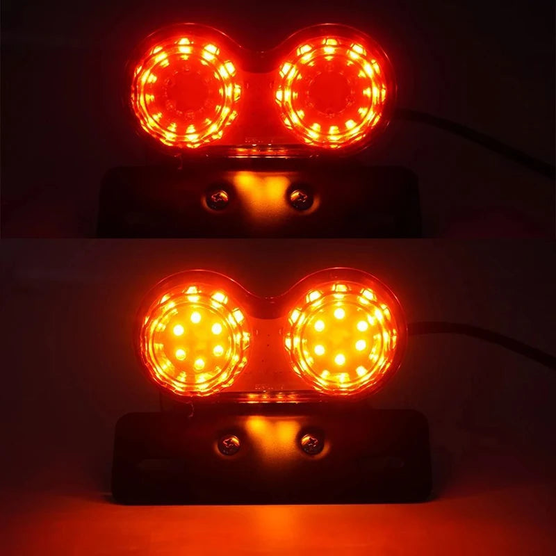 Afterburner style tail light with integrated indicators