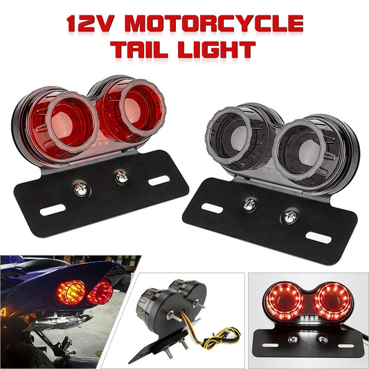Afterburner style tail light with integrated indicators